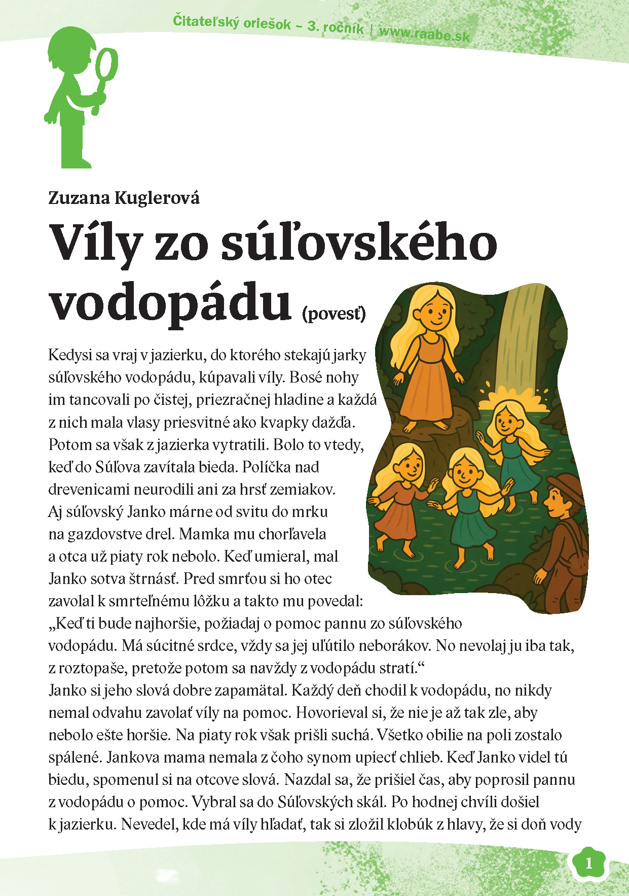 Víly zo súľovského vodopádu