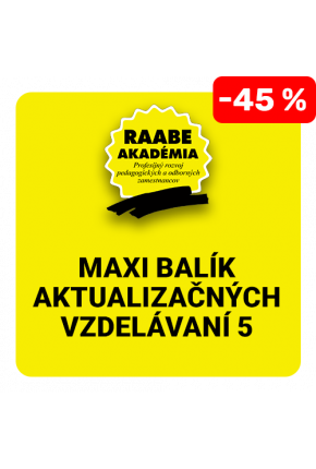 MAXI BALÍK AKTUALIZAČNÝCH VZDELÁVANÍ 5x20