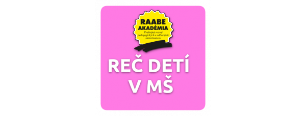 REČ DETÍ V MŠ