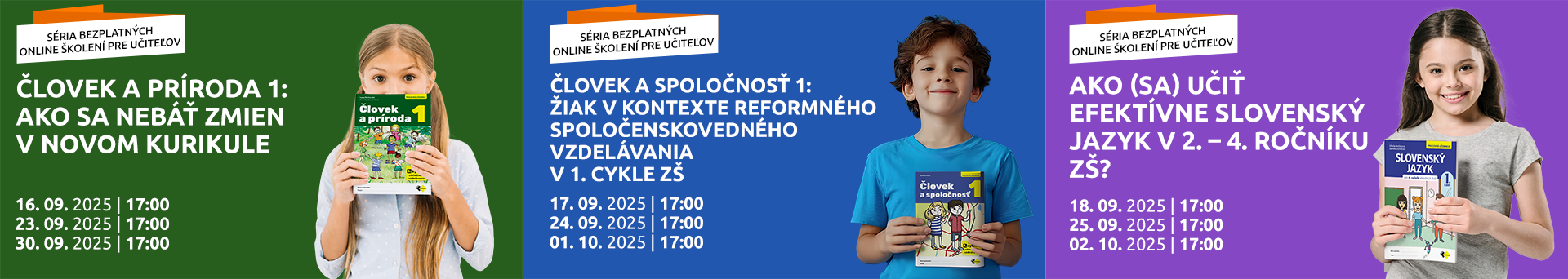 Septembrové online školenia