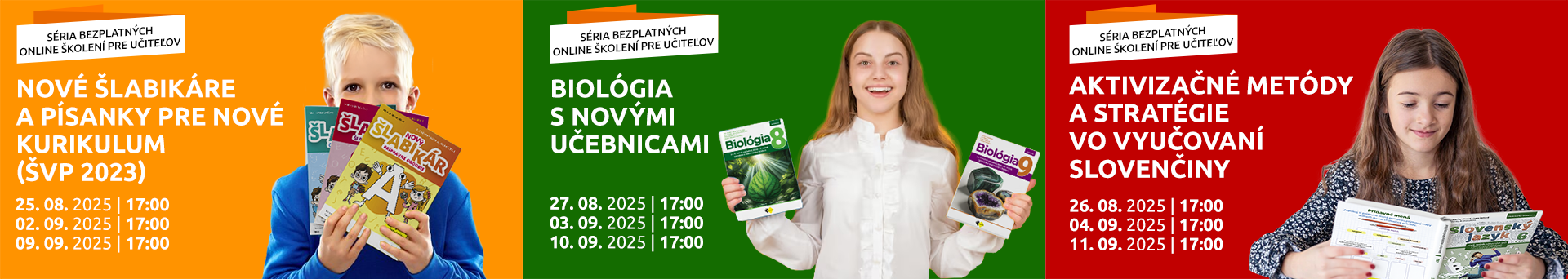 Online školenia august 2025