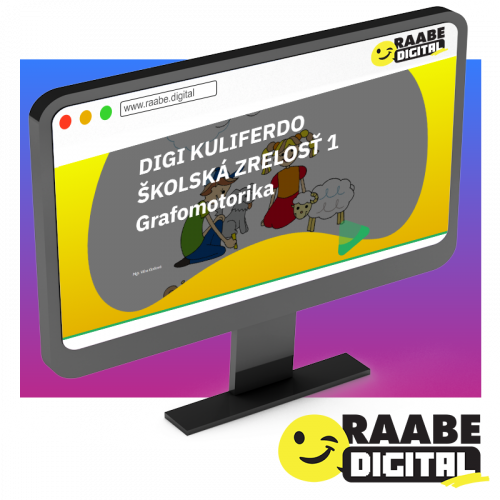 Raabe DIGI KULIFERDO ŠKOLSKÁ ZRELOSŤ 1 – GRAFOMOTORIKA | Raabe.sk