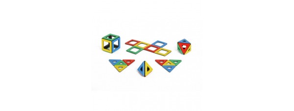 POLYDRON MAGNETIC – ZÁKLADNÉ TVARY – VEĽKÁ SADA