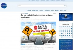 skolske.sk – 16.09.2019: Je vo vašej škole všetko právne správne?