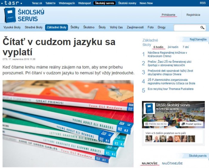 Čítať v cudzom jazyku sa vyplatí