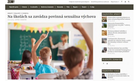 Zem a vek – 16.1.2023: Na školách sa zavádza povinná sexuálna výchova