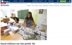hnonline.sk – 17.06.2023: Desať miliónov eur isto poteší, no pedagógovia sa cítia ako ľudia, čo musia chodiť po žobraní