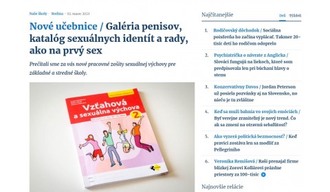 www.postoj.sk – 2.3.2023: Nové učebnice / Galéria penisov, katalóg sexuálnych identít a rady, ako na prvý sex
