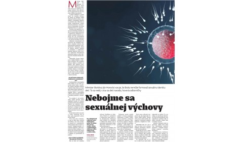 Denník N – 23.2.2023: Nebojme sa sexuálnej výchovy