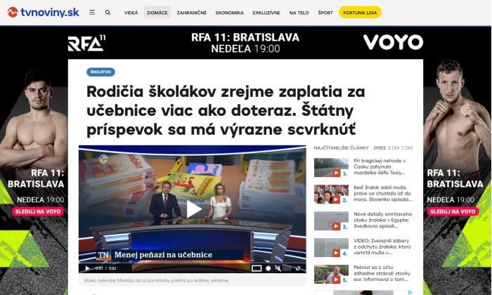 markiza.sk – 23.5.2023: Rodičia školákov zrejme zaplatia za učebnice viac ako doteraz