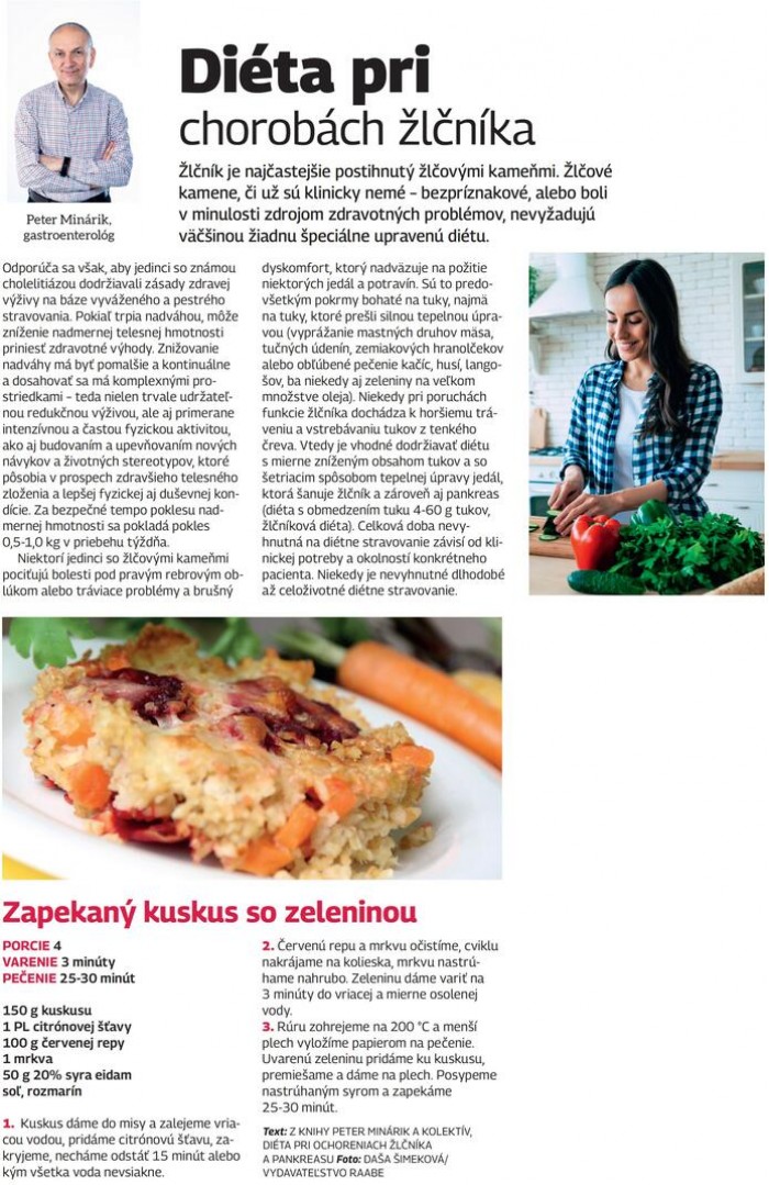 Varecha – 25.1.2023: Diéta pri chorobách žlčníka