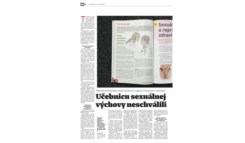 denník N – 29.06.2023: Učebnicu sexuálnej výchovy neschválili