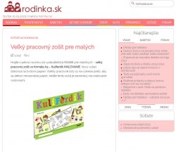 www.rodinka.sk – 7.3.2023: Veľký pracovný zošit pre malých