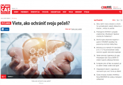 cas.sk – 16.11.2023: Viete, ako ochrániť svoju pečeň?