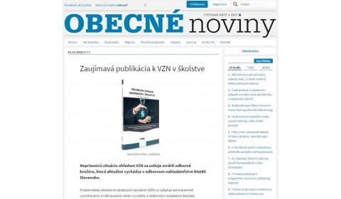 Zaujímavá publikácia k VZN v školstve