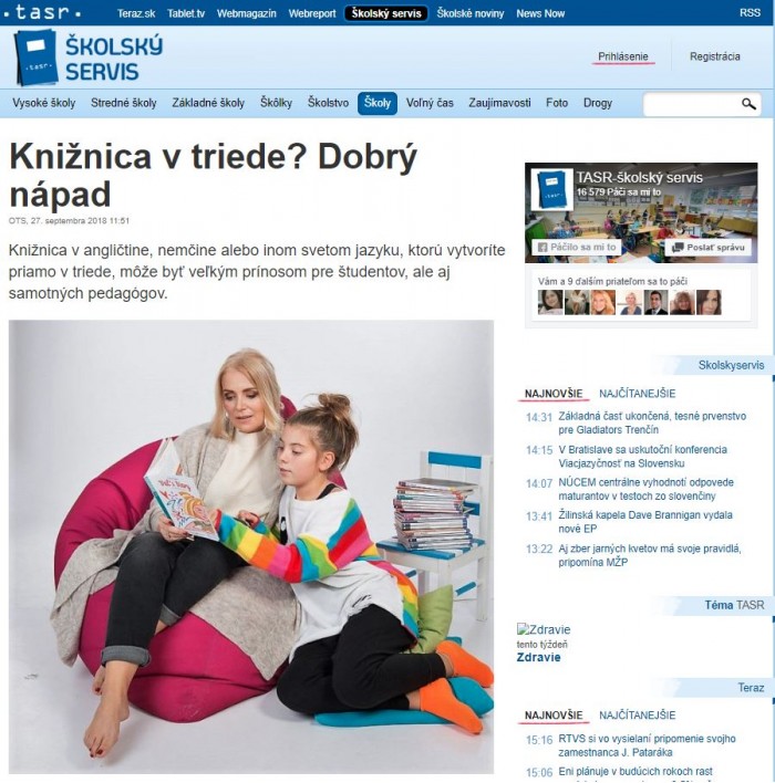 Knižnica v triede? Dobrý nápad!
