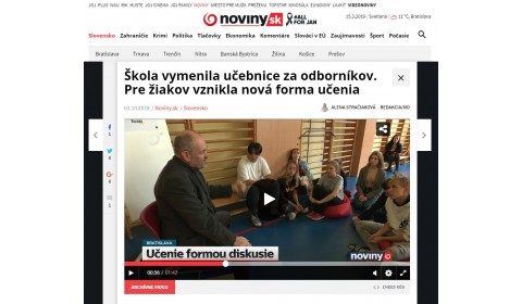 Škola vymenila učebnice za odborníkov. Pre žiakov vznikla nová forma učenia