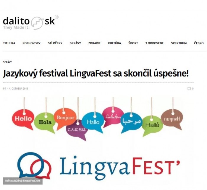 Jazykový festival LingvaFest sa skončil úspešne!
