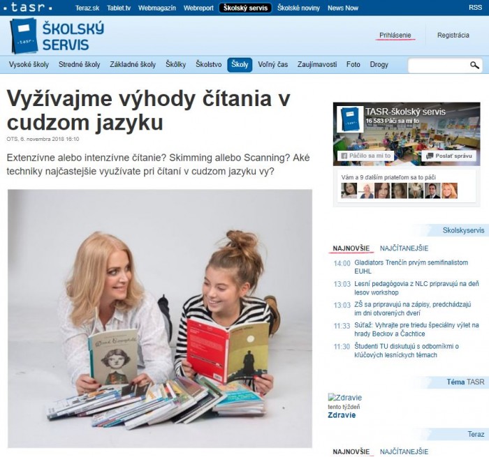Využívajme výhody čítania v cudzom jazyku