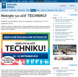 Nebojte sa učiť v škole TECHNIKU!