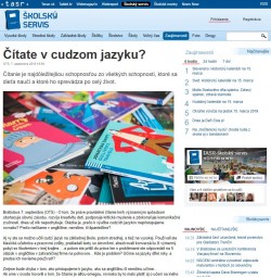 Čítate v cudzom jazyku?