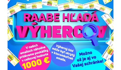RAABE hľadá výhercov. Možno ste to práve vy!