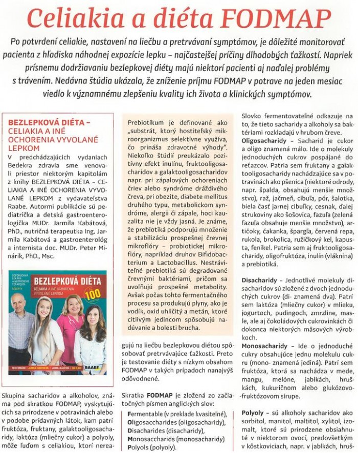 Bedeker zdravia – 13.9.2021: Celiakia a diéta FODMAP