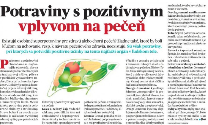 Dobré zdravie – 23.2.2022: Potraviny s pozitívnym vplyvom na pečeň