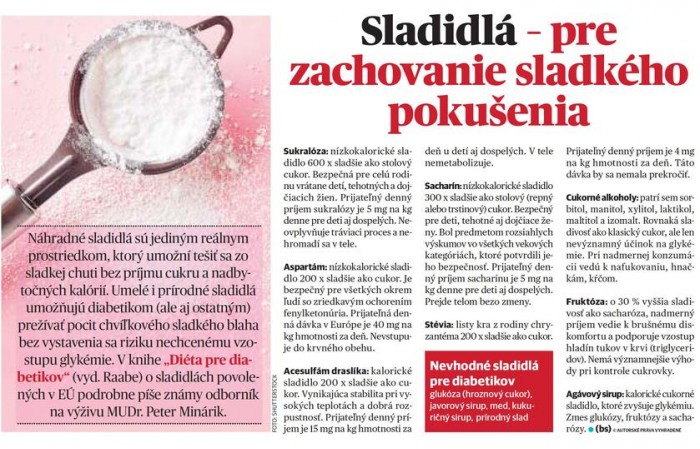 Dobré zdravie – 27.10.2021: Sladidlá pre zachovanie sladkého pokušenia