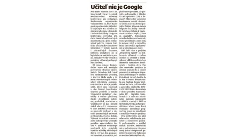 Seredské novinky ECHO – 30.6.2022: Učiteľ nie je Google