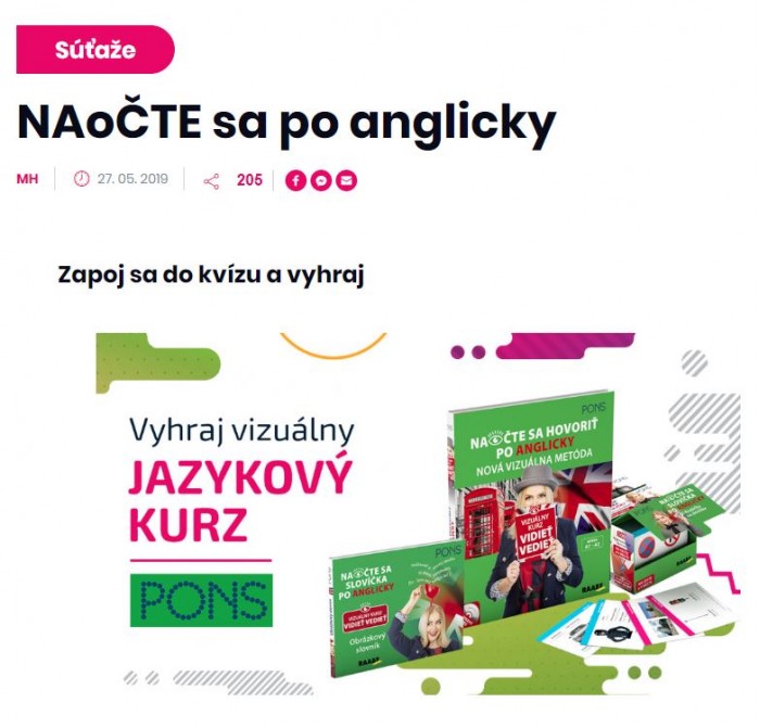 FUN Rádio – 27.5.2019: Naočte sa po anglicky
