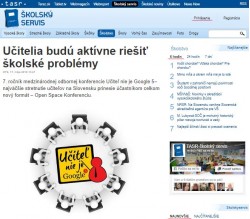 skolskyservis.sk – 17. 5. 2018: Učitelia budú aktívne riešiť školské problémy