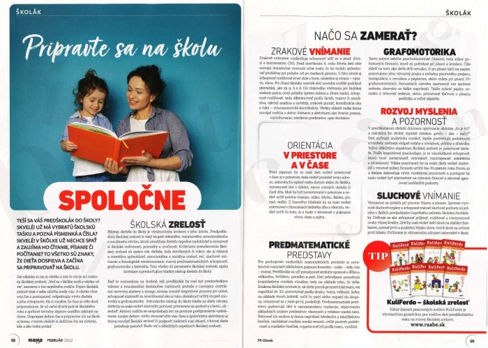 Mama a JA – február 2022: Pripravte sa na školu spoločne 
