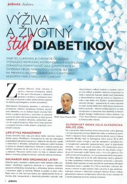 Časopis JEDNOTA – 2/2018: Výživa a životný štýl diabetikov