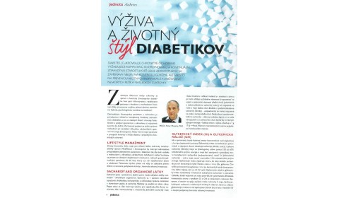 Časopis JEDNOTA – 2/2018: Výživa a životný štýl diabetikov