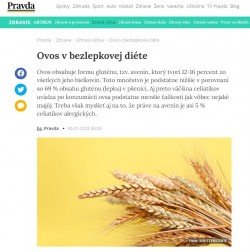 Pravda.sk – 30.1.2022: Ovos v bezlepkovej diéte