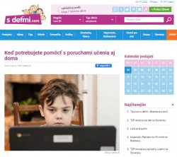 SDETMI.COM – 6.2.2022: Keď potrebujete pomôcť s poruchami učenia aj doma