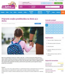 SDETMI.COM – 15.12.2021: Pripravte svojho predškoláka na školu aj doma