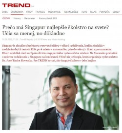 Trend – 10.6.2019: Prečo má Singapur najlepšie školstvo?