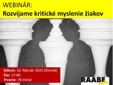 ROZVÍJAME KRITICKÉ MYSLENIE ŽIAKOV