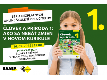 Človek a príroda 1: Ako sa nebáť zmien v novom kurikule | 16.09.2025