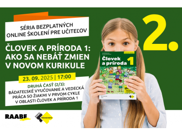 Človek a príroda 1: Ako sa nebáť zmien v novom kurikule | 23.09.2025