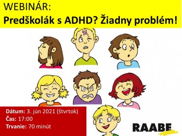 PREDŠKOLÁK S ADHD? Žiadny problém! | 03.06.2021