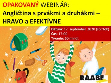 ANGLIČTINA S PRVÁKMI A DRUHÁKMI – HRAVO A EFEKTÍVNE | 17.09.2020