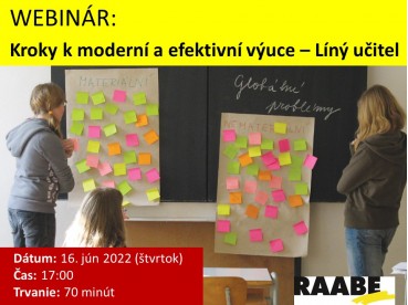 Kroky k moderní a efektivní výuce – Líný učitel | 16.06.2022