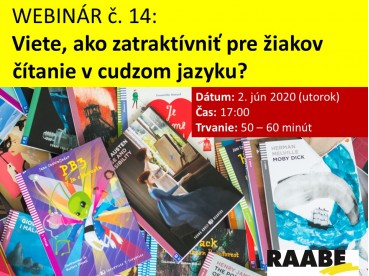 Viete, ako zatraktívniť pre žiakov čítanie v cudzom jazyku? | 02.06.2020