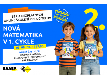 PRIPRAVENÍ NA NOVÉ KURIKULUM - Nová matematika v 1. cykle | 03.09.2026