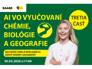 AI vo vyučovaní chémie, biológie a geografie | 30.03.2026 AI vo vyučovaní chémie, biológie a geografie | 30.03.2026
