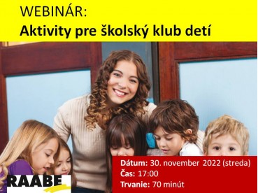 Aktivity pre školský klub detí | 30.11.2022