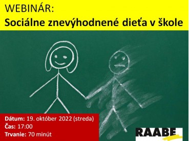 Sociálne znevýhodnené dieťa v škole | 19.10.2022